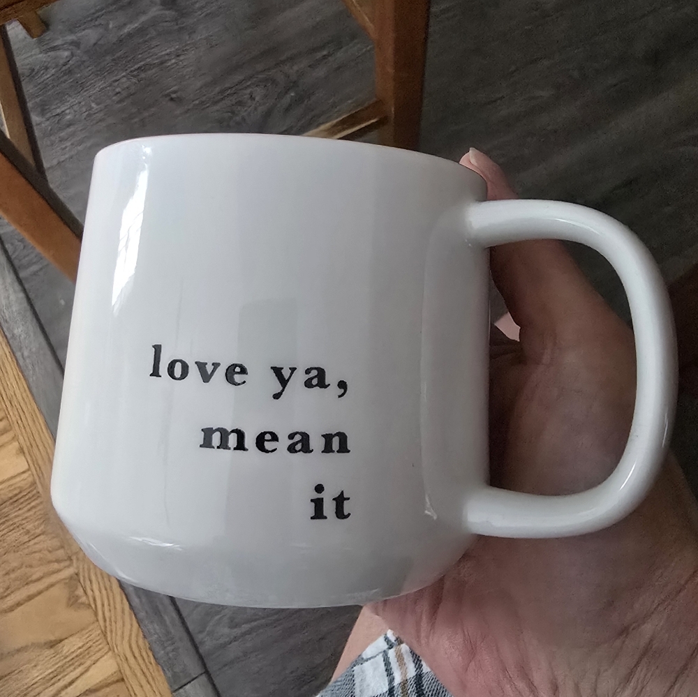 Threshold Textured 'Love ya, mean it' Mug